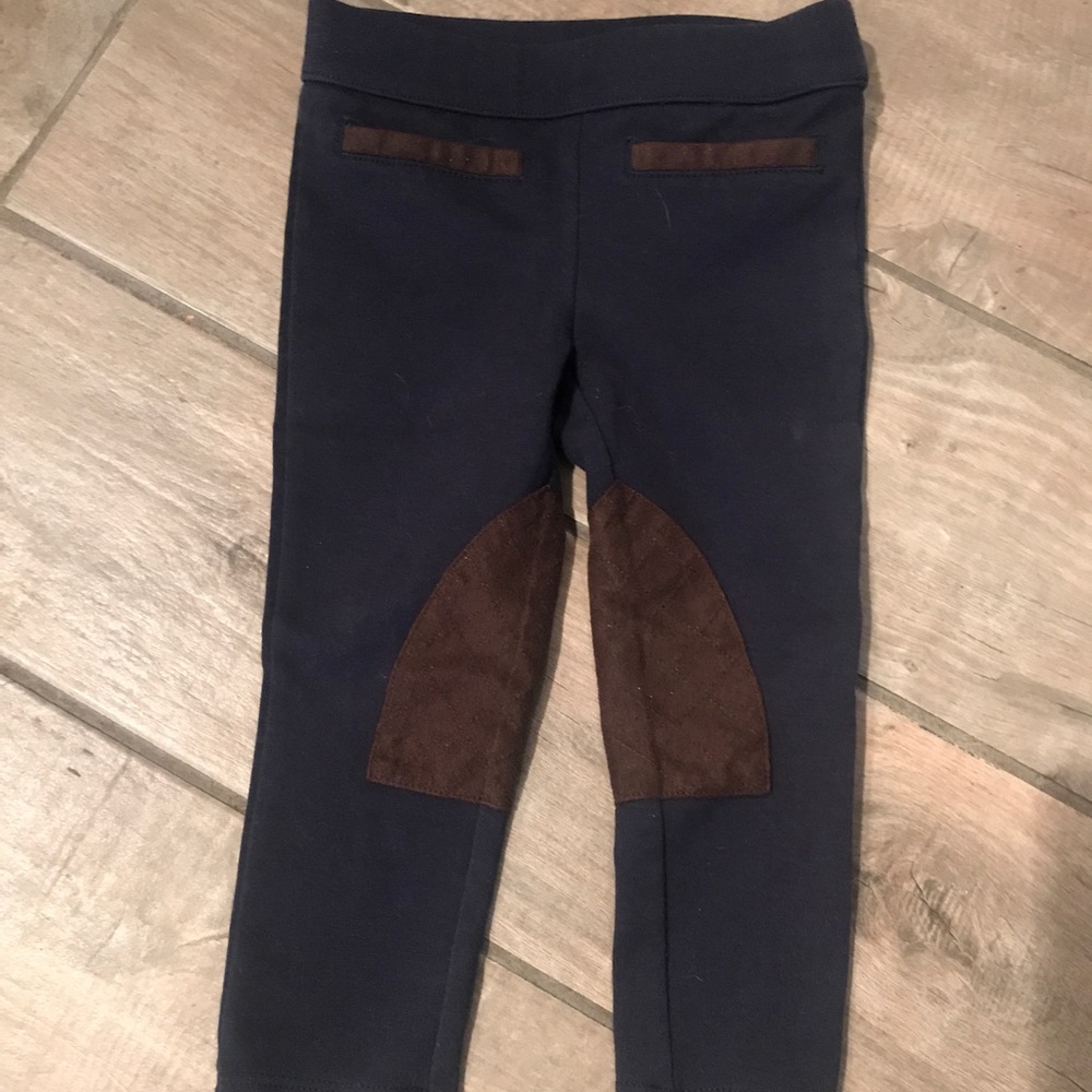 Navy and brown horse back riding inspired pants